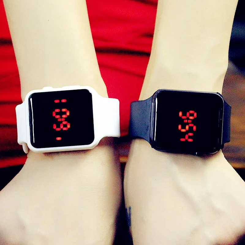 

Digital Watch 2018 Black Kids Watch Unisex LED Screen Digital Silicone Strap Girl Boy Relogio Quartz Sport Kid Wrist Watch reloj