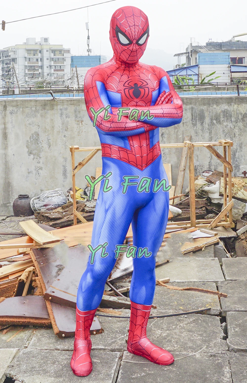 US Spider-Man Into the Spider-Verse Peter Parker Zentai Cosplay Costume Lycra