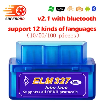 

2018 ELM327 V2.1 OBD2 bluetooth car diagnostic tool code reader for android&windows