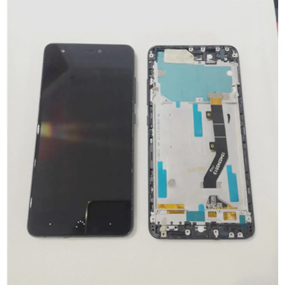 Original For Aquaris X Pro LCD Display With Frame + Touch Screen Digitizer Assembly 5.2&quot Replacement Glass Repair Tools | Мобильные