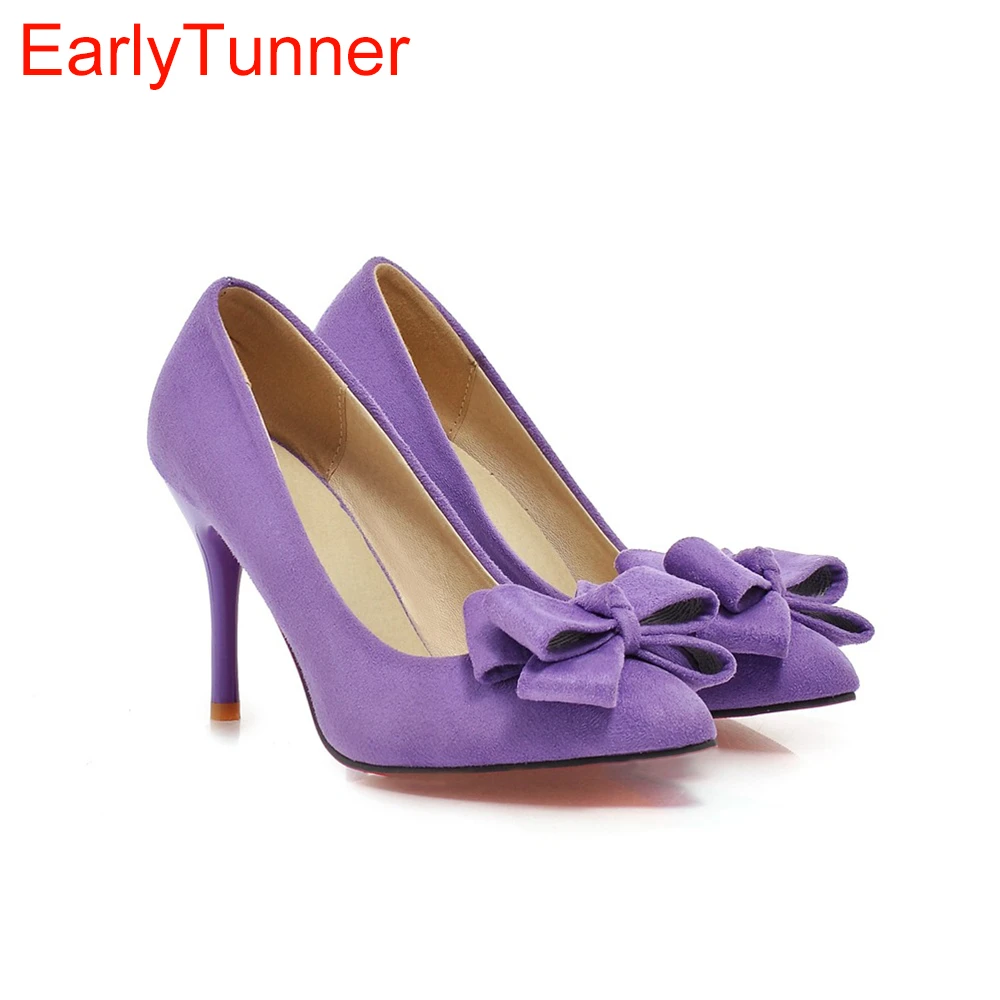 purple pumps size 10