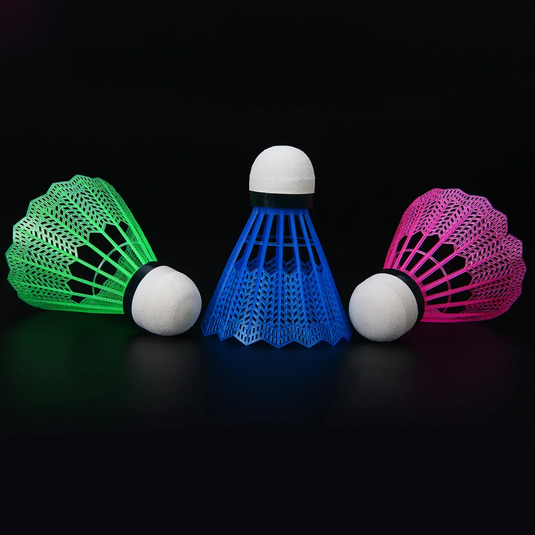 6Pcs High Quality Badminton Balls Colorful Portable Plastic Shuttlecocks Game Supplies For Leisure Indoor Outdoor Sport Training