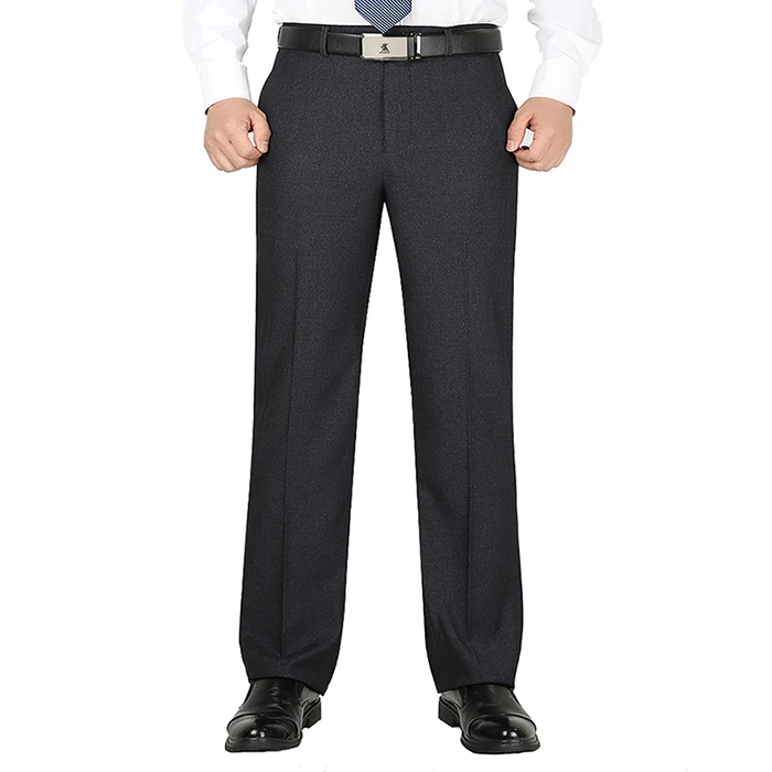 MOGU 2019 Новый Для мужчин брюки высокое качество Smart Повседневное брюки стрейч мужские брюки длинные прямые 29-50 большой размеры