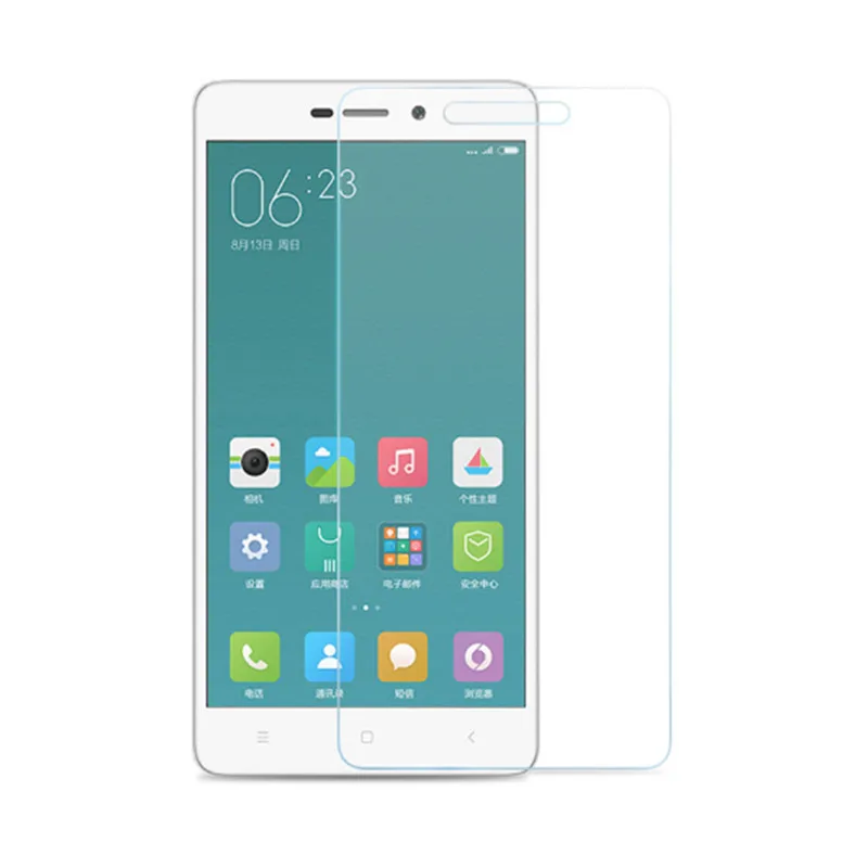 Высокой четкости lephee закаленное Стекло Экран протектор для redmi3 2.5D дуги края