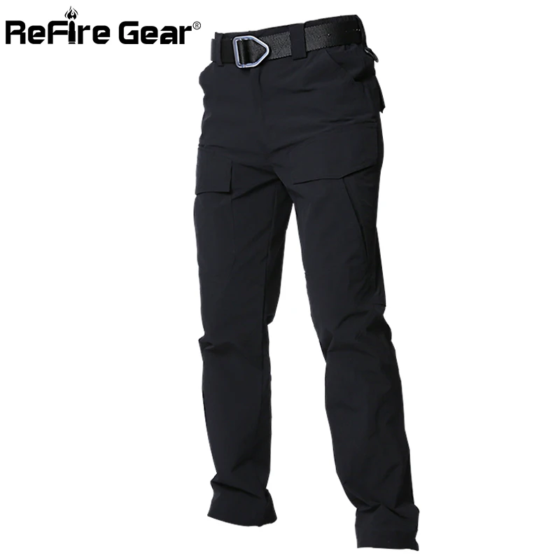 Refire gear летние быстросохнущие военные брюки мужские много карманов тактические