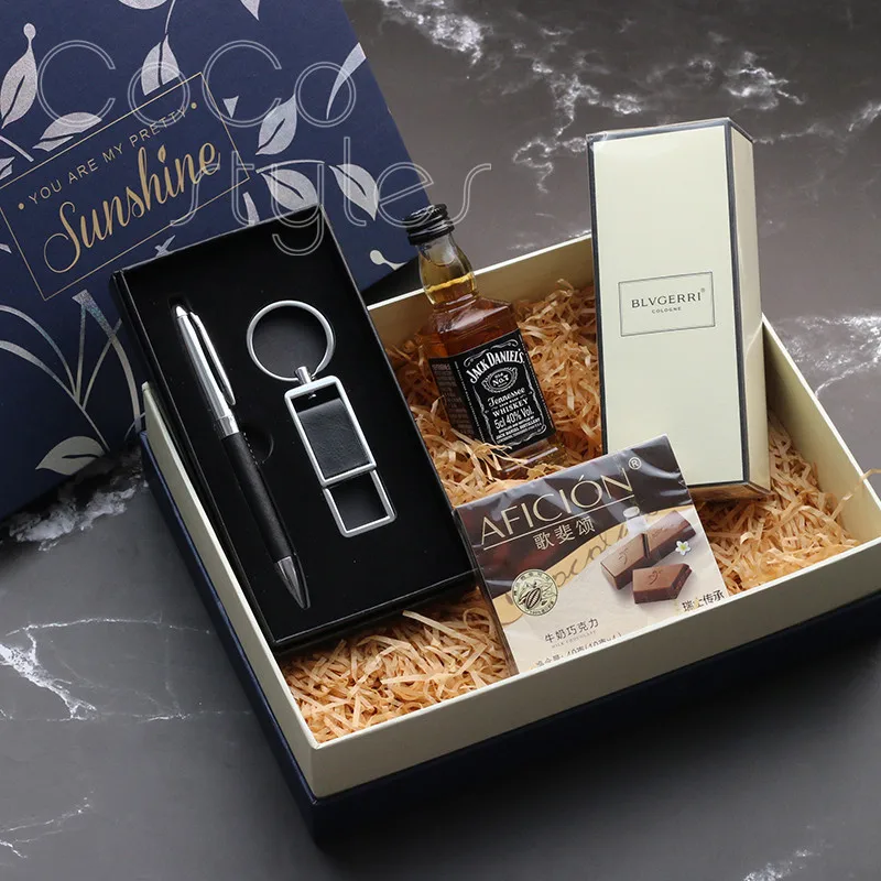 Cocostyles индивидуальные роскошные Изысканный Подарочная коробка для джентльменов мужчин, подарочные наборы уникальные идеи для подарков деловой подарок на день рождения