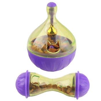 

2pcs Pet Bow Interactive Dog Toys Food Ball Toy Smarter Food Dogs Treat Dispenser for Dogs Cats Playing Training Pets Supplies