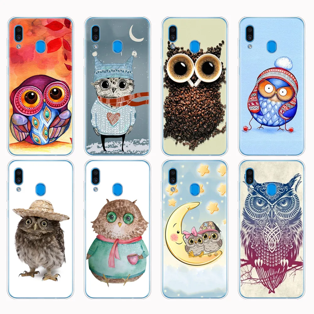 

Case For Samsung A50 Case For Samsung Galaxy A50 A60 A10 A30 A40 A70 A 50 2019 A9 A7 2018 colorful owls