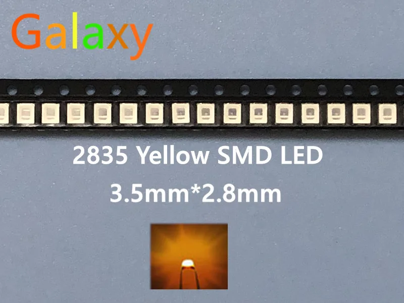 SMD LED 2835 желтый 0 2 Вт 6 В 580 590NM PLCC SMD/SMT в 3 5*2 8*0 8 мм 60Ma 3528 led 200 шт.|Подвесные лампочки| |