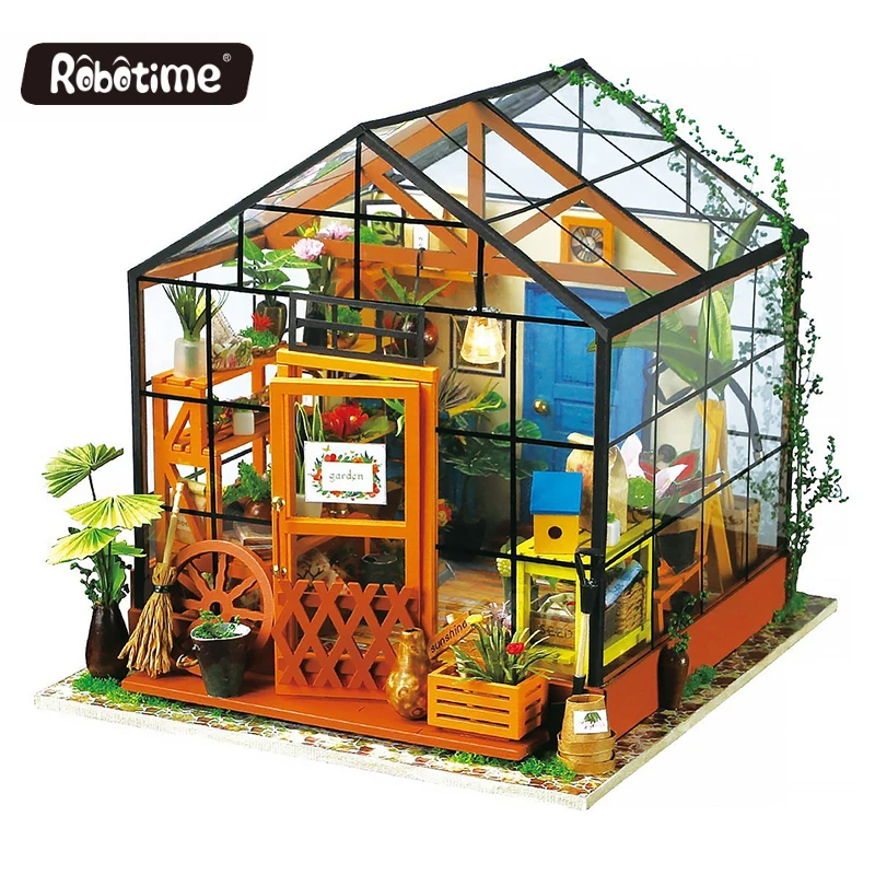 Robotime Diy Miniature Wooden Doll House Furniture Kits Handmade Craft Miniature Model DollHouse Toys for Christmas Gift Robotime Diy Miniature Wooden Doll House Furniture Kits Handmade Craft Miniature Model DollHouse Toys for Christmas Gift