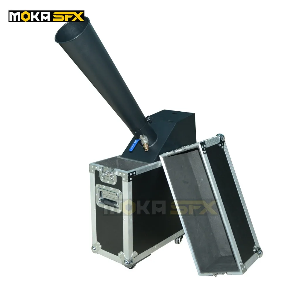 

4pcs Wedding Party Co2 Confetti Machines Stage Effect Cannon Manual Control with Flight Case for Disco Show Stage Decoration