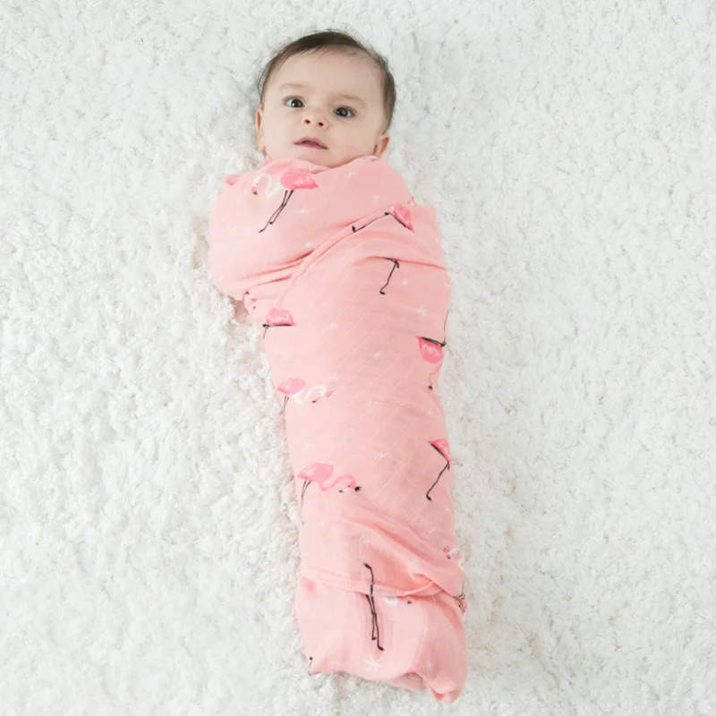 Дышащий пеленать Одеяла муслин бамбука хлопка для маленьких девочек мальчиков супер мягкий большой пеленать Одеяло Обёрточная бумага пеленание получения Одеяло