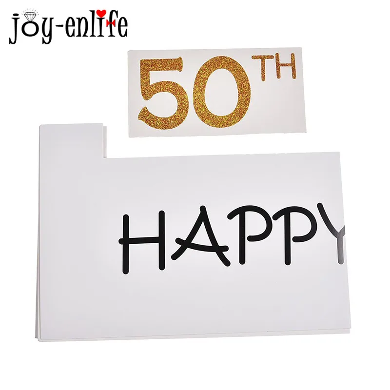 JOY-ENLIFE 30th 40th 50th фоторамка с днем рождения реквизит для фотосъемки детей первый день рождения украшения