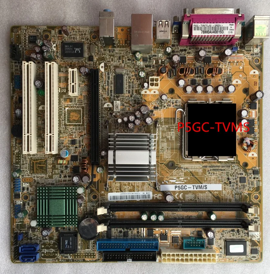 Used original for ASUS P5GC-TVMS LGA 775 DDR2 for Intel 945 motherboard asus original motherboard g31m s2l g31 ddr2 lga 775 motherboard