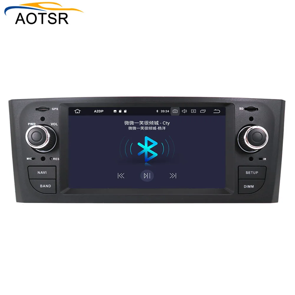 Top Quad core Android 9.1 car dvd multimedia player for Fiat Grande Punto Linea 2007-2012 GPS audio radio stereo wifi map head unit 3