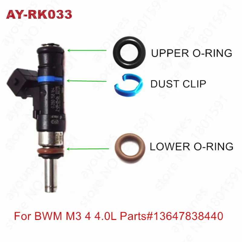

200kits For BWM M3 4.0L Fuel injector repair kits Viton Oring For Parts #13647838440 0280158276 (AY-RK033)