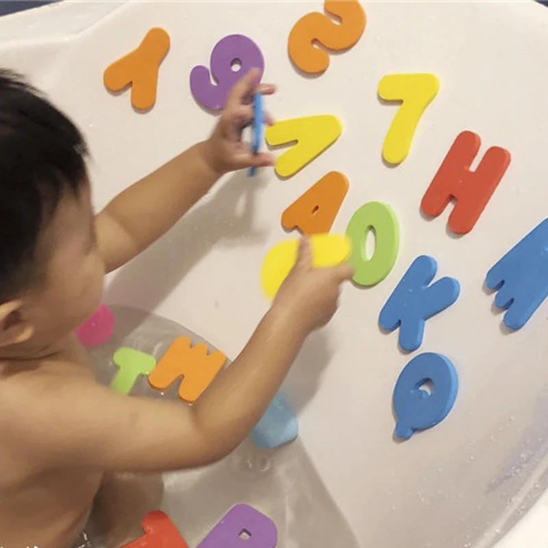 36 шт./компл. буквенно цифровая головоломка с буквами Детские Игрушки для ванны