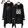 Good Deal Sweatshirt Dress LUCKYFRIDAYF Women Hooded Stray Kids Idol Kpop Spring Black Cotton Album yGK0jD5L