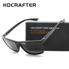 HDCRAFTER, солнцезащитные очки, мужские, поляризационные, квадратные, солнцезащитные очки, фирменный дизайн, защита от уф400 лучей, мужские очки для вождения