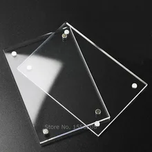 Заказной 3+ 3 мм прозрачный магнит оргстекло рамка акриловая рамка для фотографий