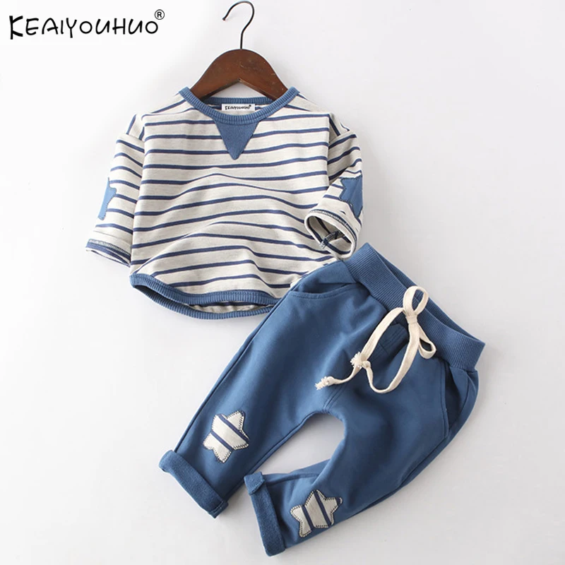 

Toddler Boy Clothes Spring Children Clothing Long Sleeve Outfits Boys Sport Suit Girls Clothes Sets Cotton 2pcs Costume For Kids
