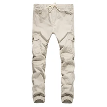 Мужские модные повседневные брюки с рюшами, топы, брендовые, новые, стильные, популярные, повседневные, длинные брюки, брюки m-xxl