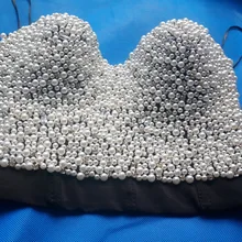 Женская одежда Rave gear Burning man наряды костюм жемчуг женский сексуальный жемчуг ручной работы бюстье бюстгальтер укороченный топ