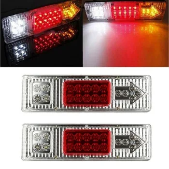 

new hot 1 pair 19 LED Tail Stop Truck Trailer Combination Lamp Submersible Light 12V