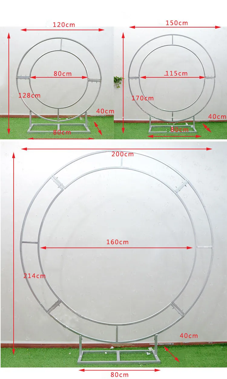 DIY свадебный реквизит железное кольцо полка искусственный цветок настенная подставка дверь свадебный фон Декор железная Арка 3 размера железная подставка