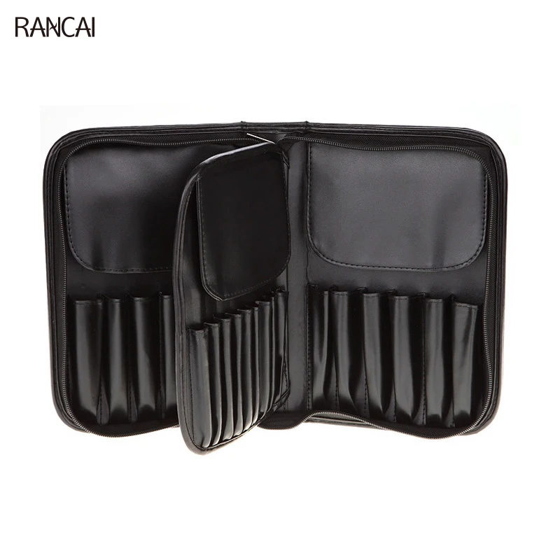 RANCAI 29 Pockets Makeup Artist Bags Zipper Holder Case For Men Women Cosmetic Case