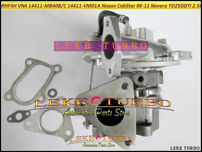 RHF4H VN4 14411-MB40B 14411-VM01A 14411-MB40C Turbo Turbocharger For NISSAN CabStar 2006-11 Navara D22 YD25DDTI 2.5L DCI 110HP  (4)