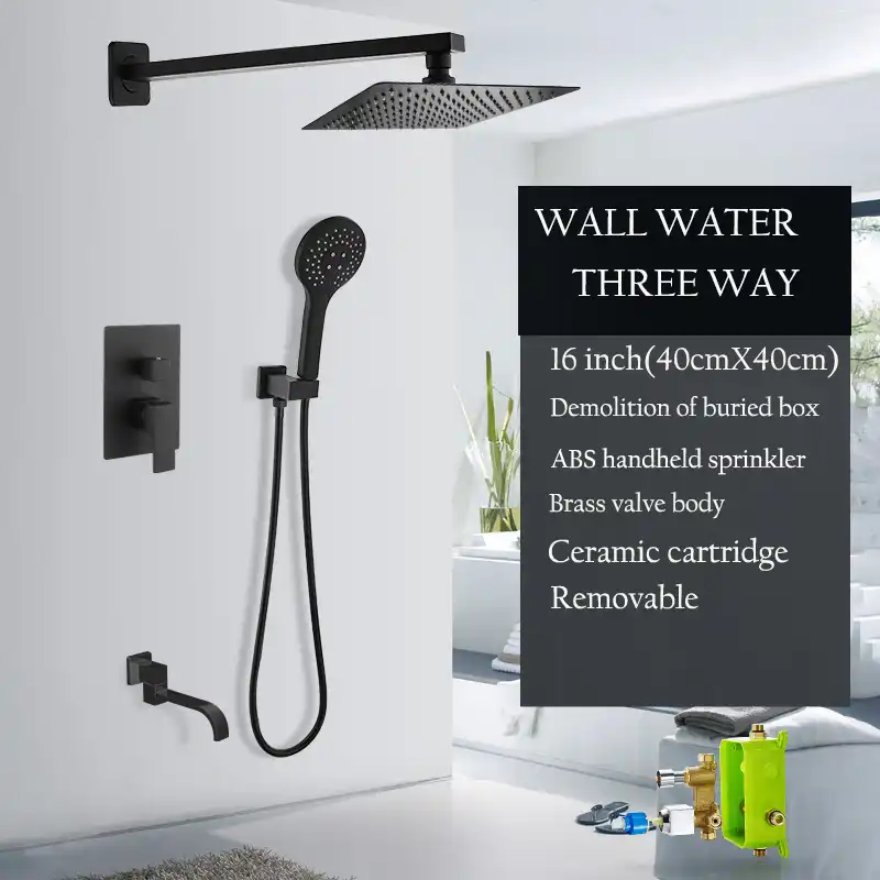 Gowe Bad Dusche Armaturen Set Badewanne Mischbatterie Wasserhahn