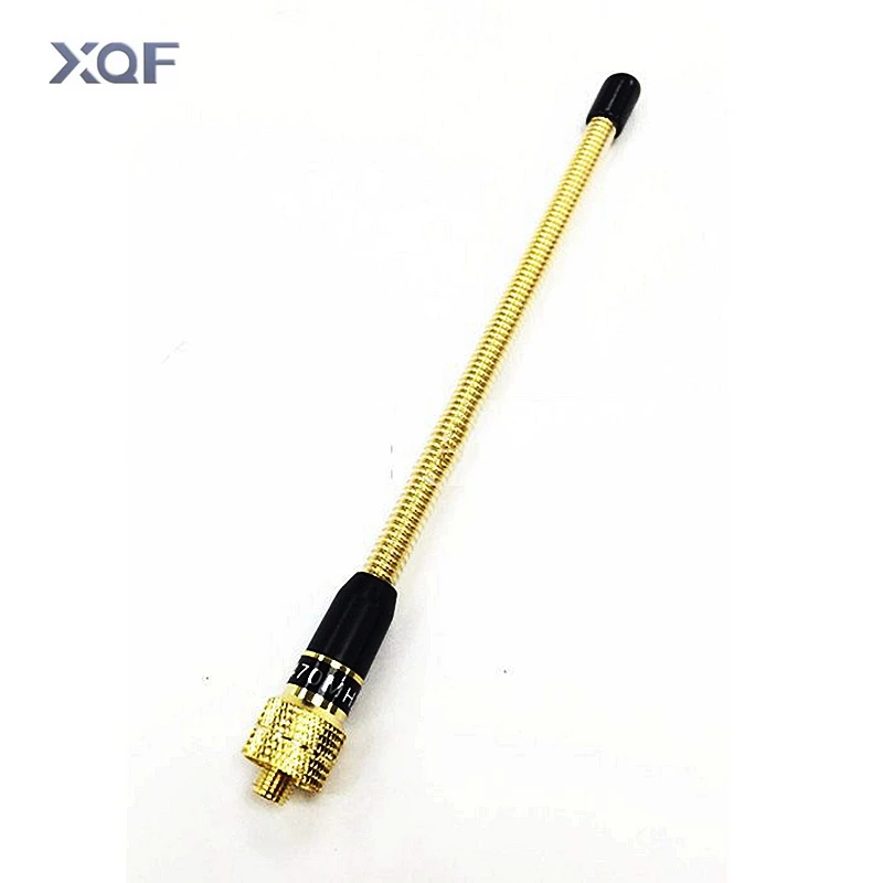 Золотая Антенна UHF 400-470 МГц 6 8 дюйма SMA-Female ручная радиоантенна для Kenwood K3207G радио