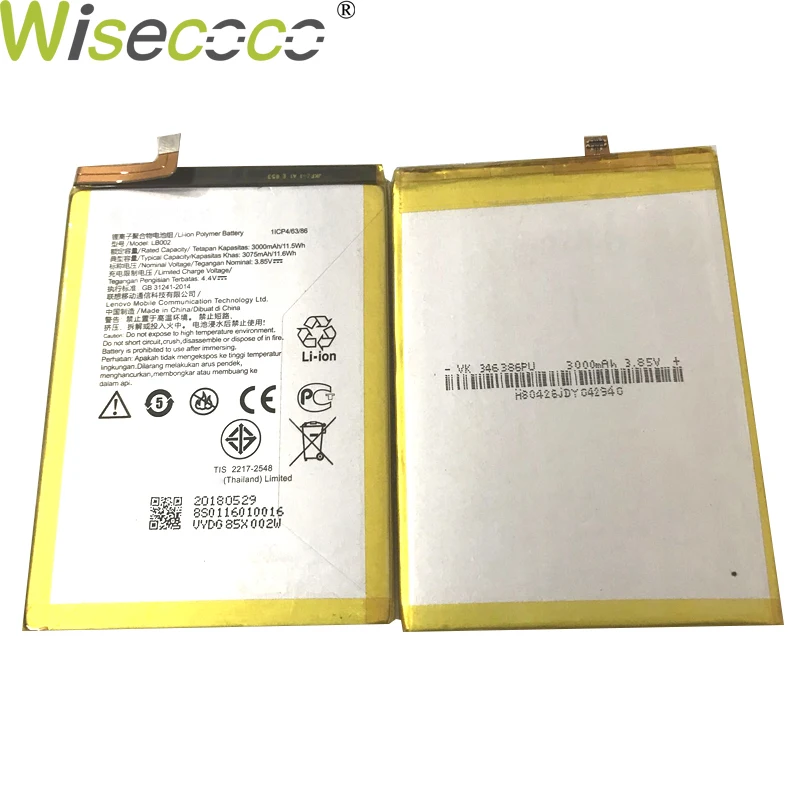 WISECOCO аккумулятор 3000 мАч LB002 для lenovo S5 K520 K520T Pro смартфон с номером отслеживания