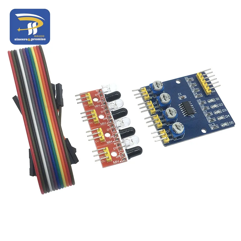 

1set 4 Channel Infrared Detector Tracked Photoelectricity Sensor For Arduino Smart Car/ Robot Avoidance module