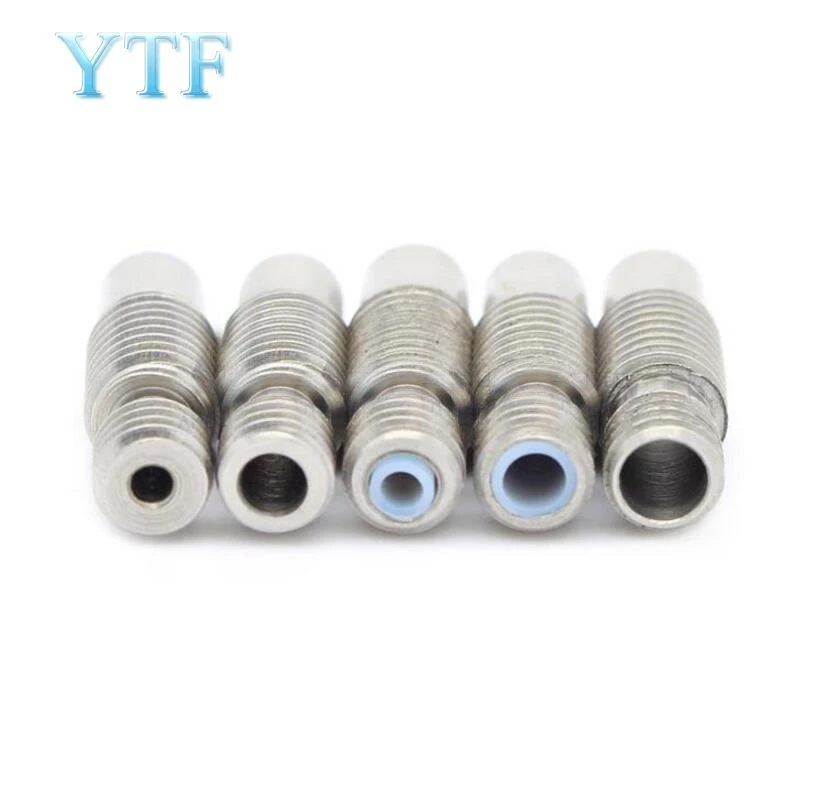 5 шт. V6 тепловой пробой горла для 1 75/3 0/4 мм цельнометаллический/с PTFE нержавеющей
