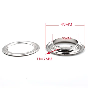 

( 20 pieces/lot) 30mm-40mm Inner diameter Metal hole Clothing & Accessories. corn. Eyelets. Rings. rivet snaps Eyelet installa