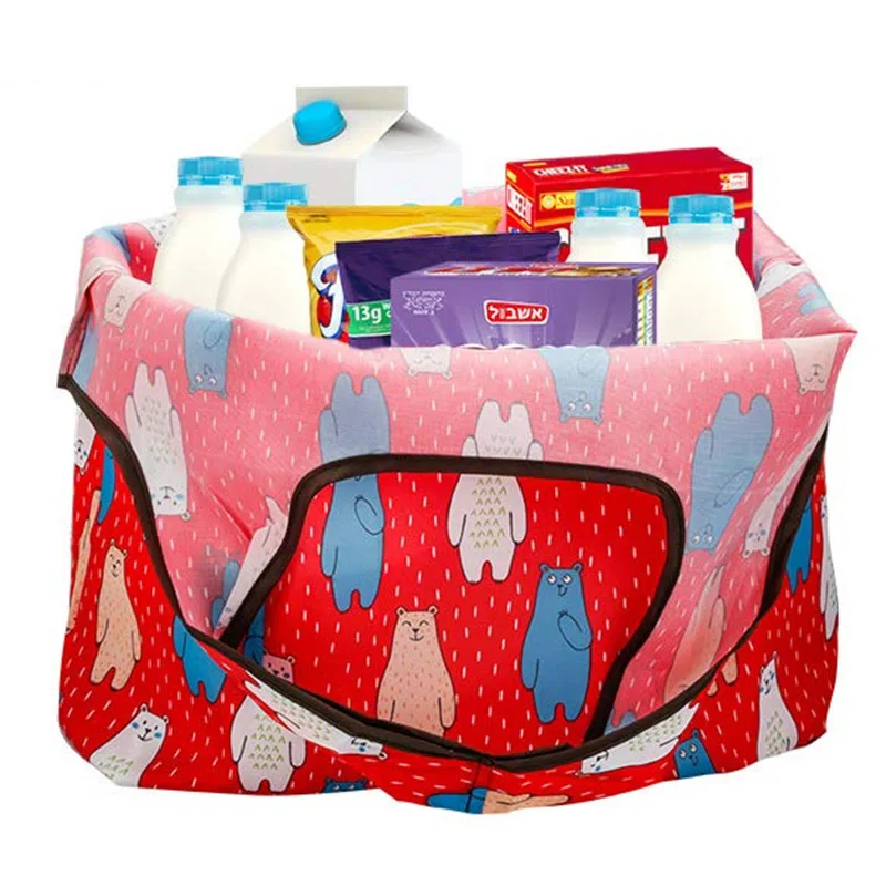 Women Shopping Shoulder Bags Waterproof Folding Reusable Tote grocery cloth Bags Pouch