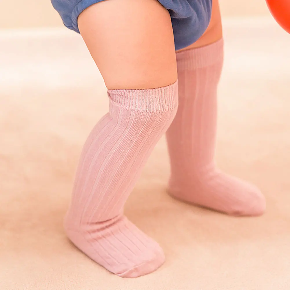 Популярные Малыш хлопок носки до колен чулки теплые чулки От 0 до 3 лет Новое поступление высокое качество Лидер продаж мягкая