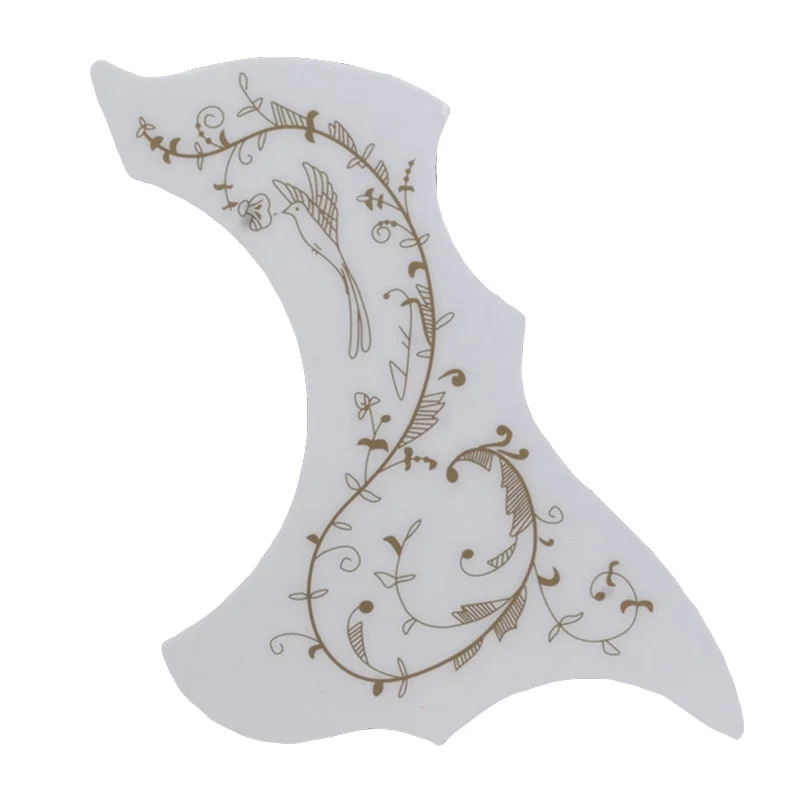 

Acoustic Guitar Pickguard Gold Phoenix Dragon Pattern Decorated Self-adhesive Pick Guard Sticker For Guitar Accessories