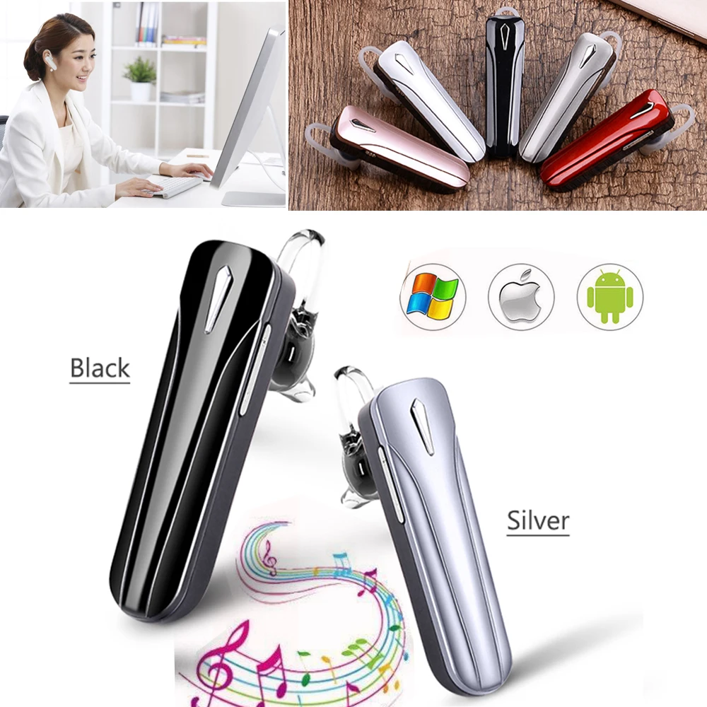 Wireless Headphone Bluetooth Headset Noise Cancelling Earphone Earpiece for iPhone Samsung LG THC Blu for Men Women Kid US Stock
