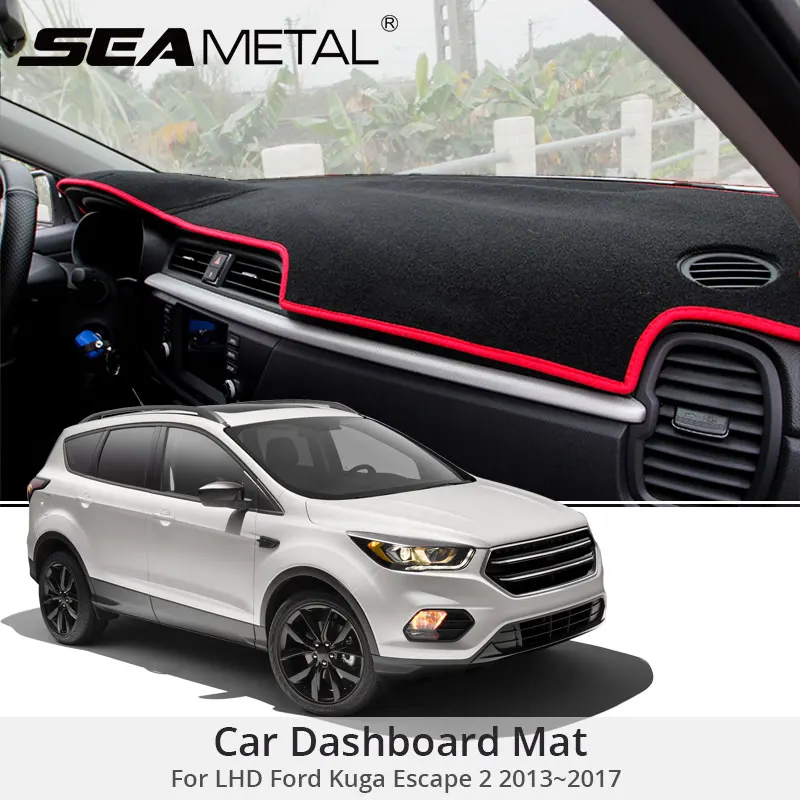 Для LHD Ford Kuga Escape 2013 2014 2015 2016 2017 коврик для приборной панели автомобиля Накладка