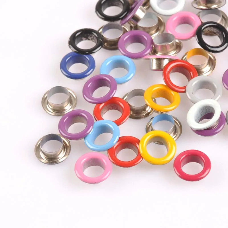 Eyelet Grommet Ring Eyelet Grommet Ring Kit Grommet Eyelet Kit 10mm 100PCs mix Metal Eyelets DIY Scrapbooking Embellishment Garment Accessories Apparel Sewing Handmade Crafts