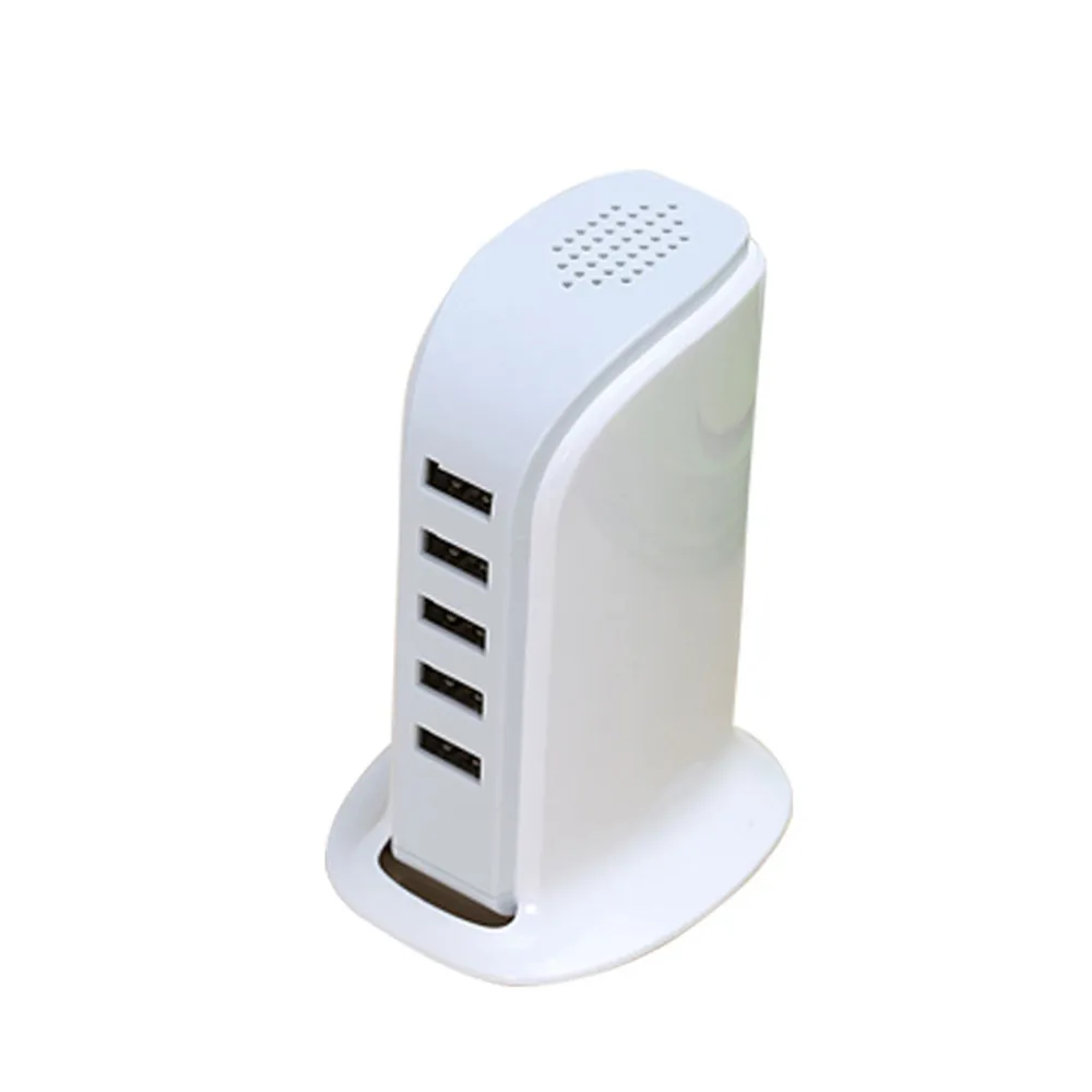 

plug and play Universal compatible 5 USB Multi-Port UK Plug Charger Desktop HUB Charging Station Power Adapter 18#815