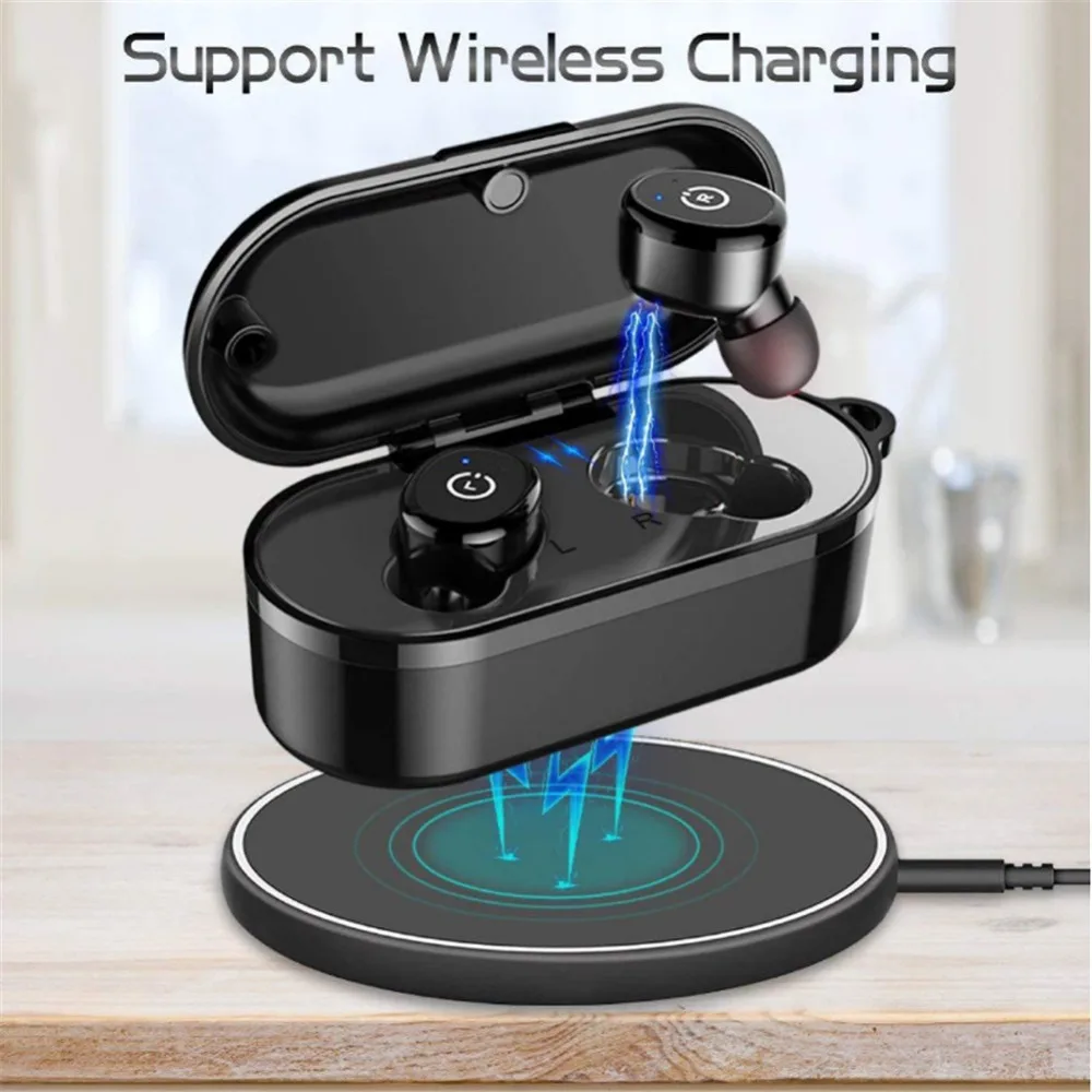 

Bluetooth 5.0 TWS Wireless Earphones 12hrs Working IPX8 Button Control Earbuds Invisible Mini True Waterproof Sports Dropship
