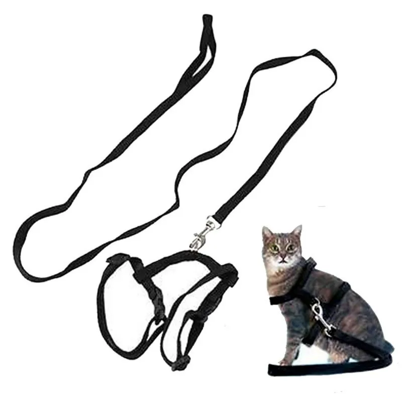 

1 pc Cat Leash Rope Little Dog Rabbit Cat Puppy Kitten Nylon Collar Walking Lead Rope Adjustable Harness Pet Leash Pet Product
