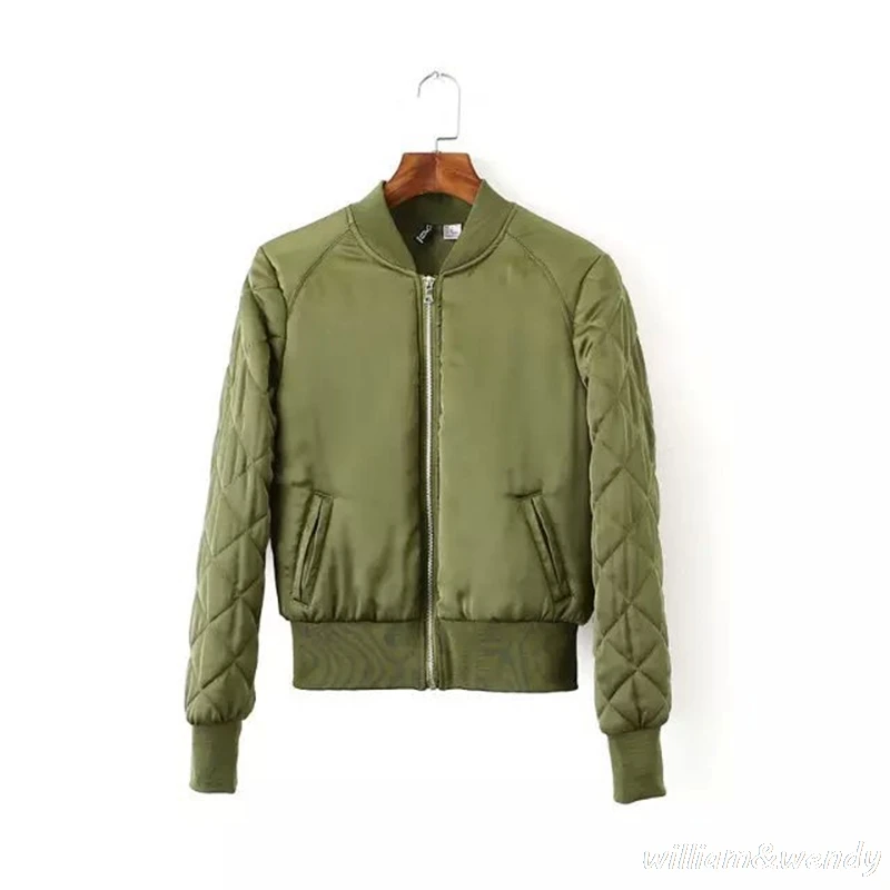 2017 Woman Basic Coats New Year Bomber Baseball font b Jacket b font Pilot Windbreaker Female