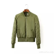 2017 Woman Basic Coats New Year Bomber Baseball Jacket Pilot Windbreaker Female Autumn Cardigan Winter Woman’s Clothes Down Coat