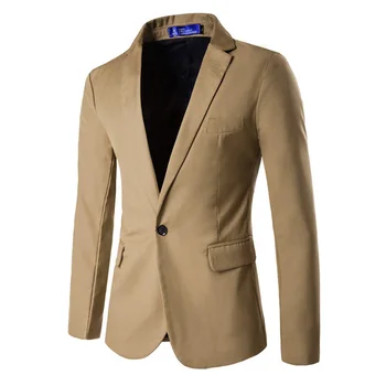 

The new men's suit jacket Western European single-button suit brand solid color high-quality men Terno Masculino suit jacket