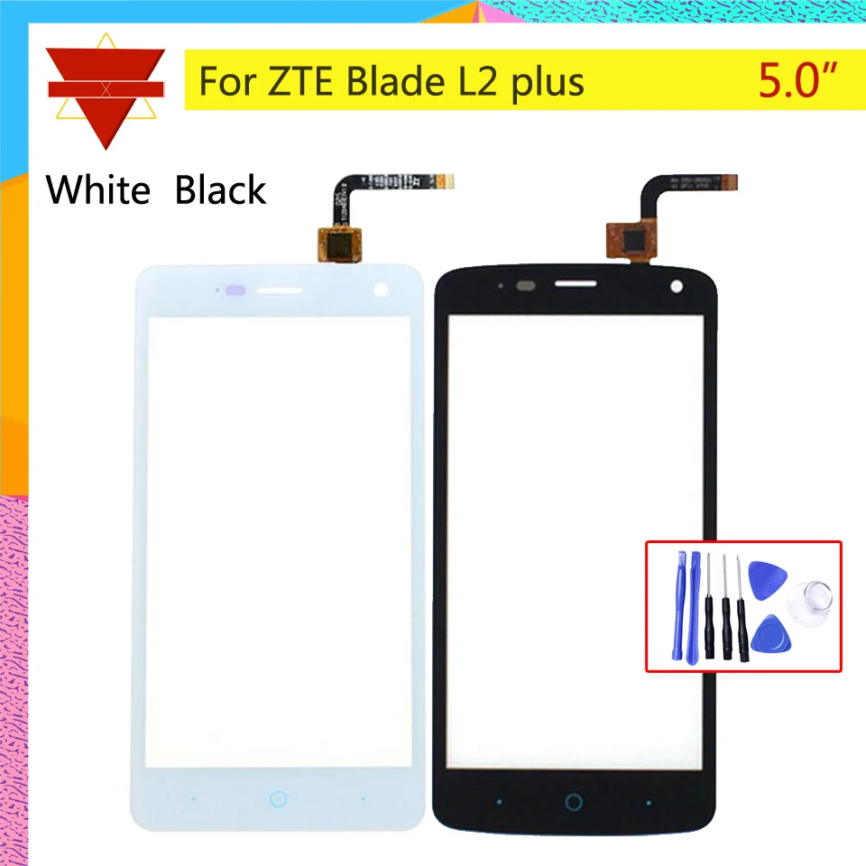 

5.0"Touch Screen Digitizer For ZTE Blade L2 plus L370 C370 L2Plus Touch Panel Touchscreen Lens Front Glass Sensor Replacement NO